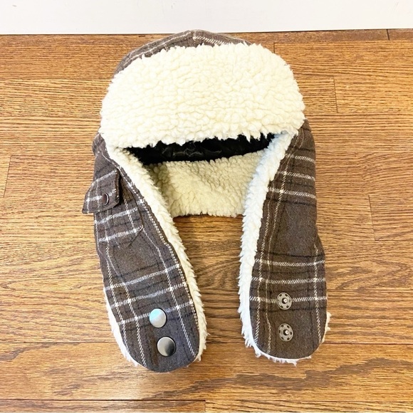 StetsonMen's Plaid Sherpa Trapper Winter Hat One Size